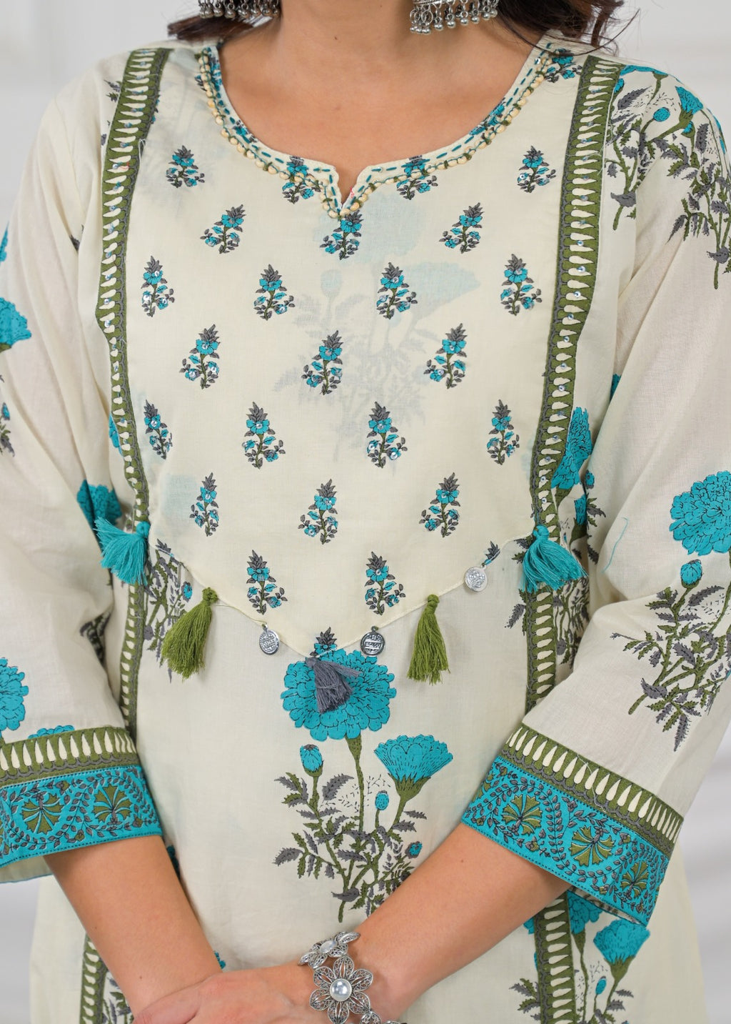Floral Printed Anarkali Kurta Set