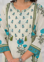 Floral Printed Anarkali Kurta Set