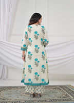 Floral Printed Anarkali Kurta Set