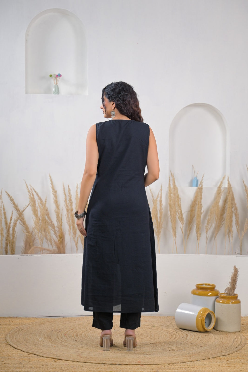 Embroidered Straight Kurta Pant Set with Dupatta