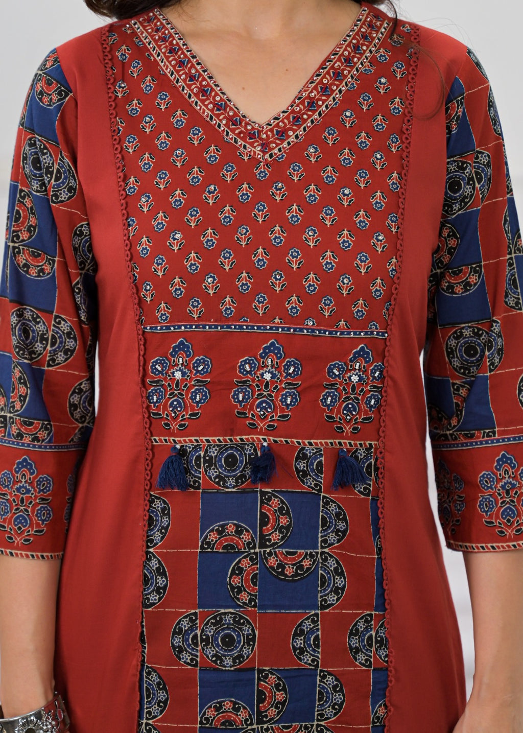 Printed Anarkali Kurta Palazzo with Dupatta Set