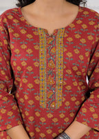 Floral Printed Sharara Suit Set