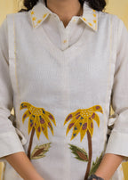 Embroidered Shirt with Slip Dress
