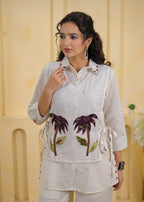 Embroidered Shirt with Slip Dress