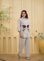 Embroidered Shirt with Slip Dress