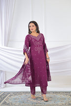 Bandhani Printed 3-Piece Kurta Set with Dupatta