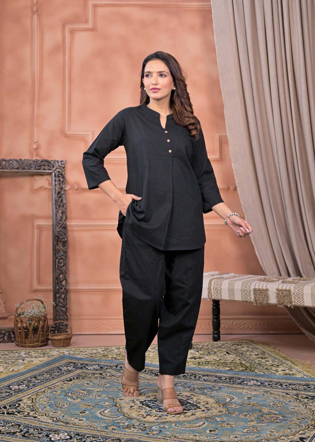 The Relaxed Slub Tunic & Tapered Trouser Co-Ord Set