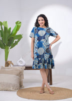 Women’s Printed Tiered Mini Dress
